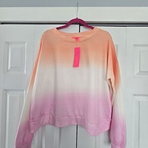 Lilly Pulitzer Pink and Orange Ombré Sweatshirt